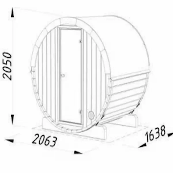 medidas de la sauna 173-0,9