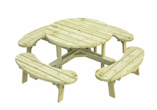 Mesa picnic redonda