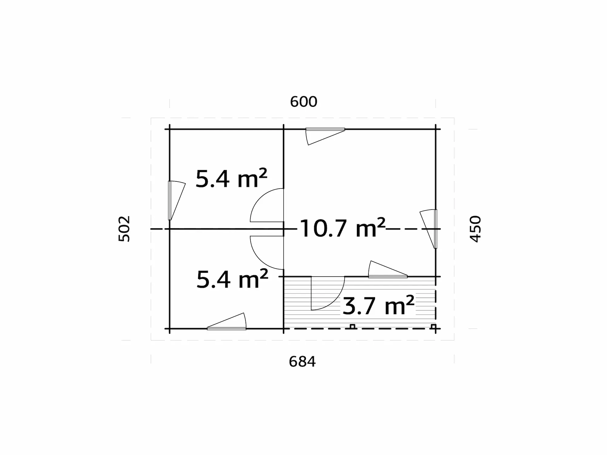 CASETA VEGA 6 - 21,5+3,7 m² - Imagen 8